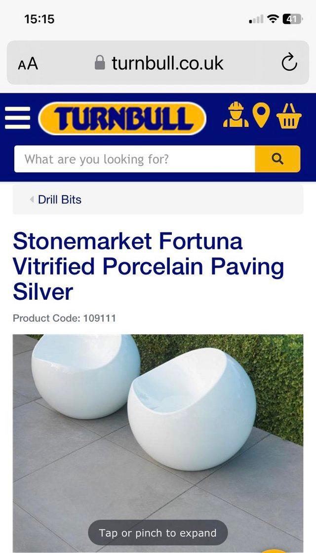 Preview of the first image of Stonemarket Fortuna Vitrified Porcelain paving slabs.