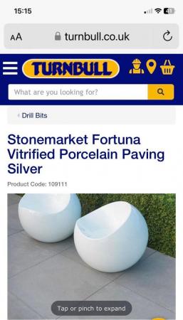 Image 1 of Stonemarket Fortuna Vitrified Porcelain paving slabs