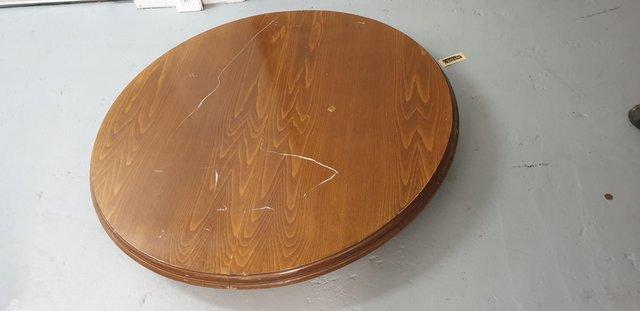 Image 5 of Farmhouse style extendable round dining table