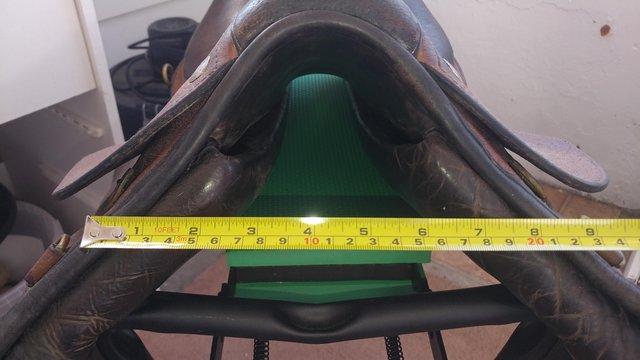 Image 2 of 17" Buffalo Leather Custom Saddlery Polo Saddle