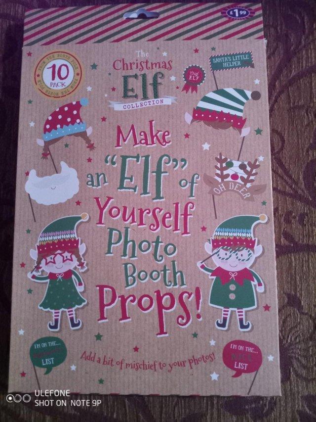 Preview of the first image of Make an 'Elf' of Yourself Photo Booth Props.