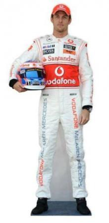 Image 2 of Jenson Button McLaren F1 Driver Lifesize Cutout Standee