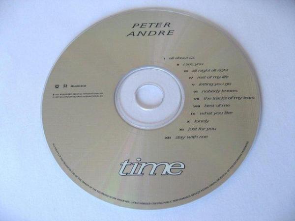 Image 1 of Peter Andre - Time - CD Album – MUSH18CD – DISC ONLY