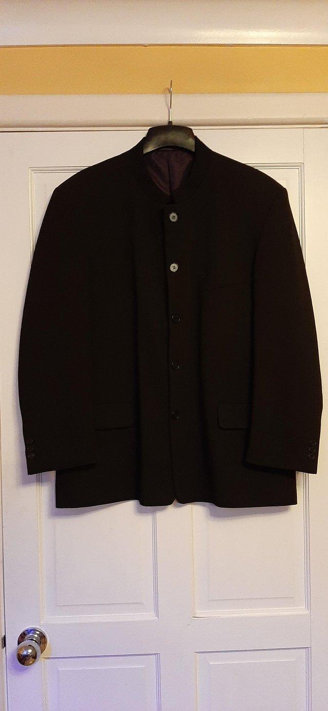 Preview of the first image of For Sale Black Smart Colarless Jacket.