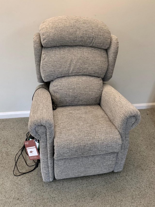 Preview of the first image of Grey Riser Recliner Armchair.