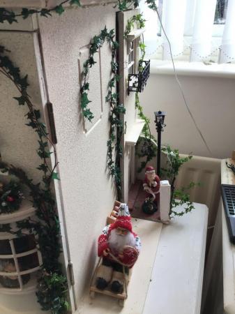 Image 7 of Christmas themed dolls house  with lights
