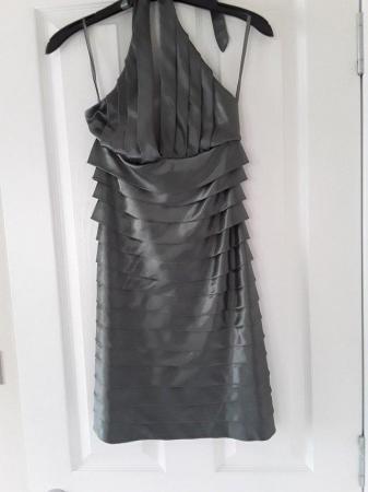Image 3 of Lipsy silver grey halterneck dress. Size 8.New with tags