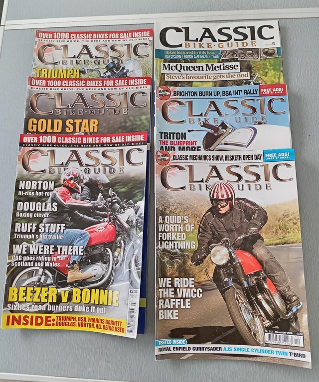 Preview of the first image of A Bundle of 6 Classic Bike Guide Magazines..