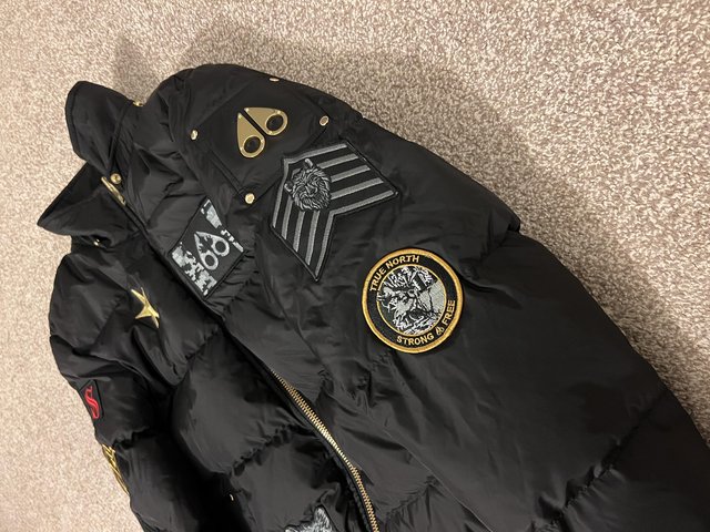 Preview of the first image of Brand New Moose Knuckles bomber jacket.