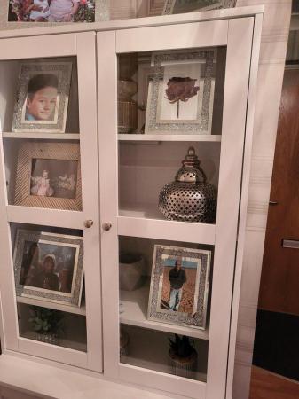 Image 2 of WALL UNIT WITH GLASS DOORS CUPBOARD AT THE BOTTOM