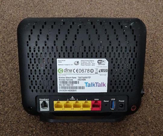 Image 3 of Talk Talk Super Fibre Router Huawei HG635 Dual Band ADSL