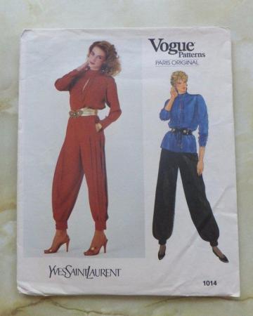 Image 1 of New Vogue Trousers & Blouse Pattern 1014 Size 10