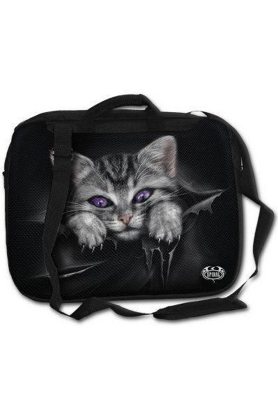 Preview of the first image of Spiral Laptop Bag Bright Eyes Cat - NEW - Chatham ME5.