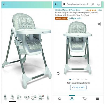 Image 2 of Mama's and Papa's Highchair