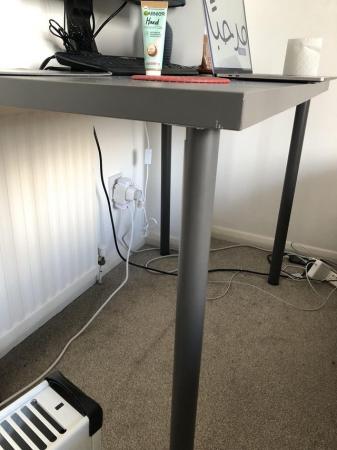 Image 1 of IKEA table, 1 year old ,100cm*60cm*70cm,  Dark grey