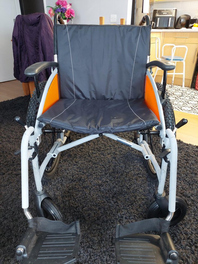 Preview of the first image of Excell Wide  self propelling wheelchair.