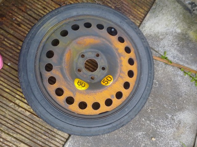 Preview of the first image of Vauxhall mokka boot saver tyre.