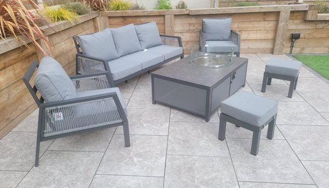 Image 2 of Bettina 3 Seater + 2 Armchairs with Firepit Table | Bett0427