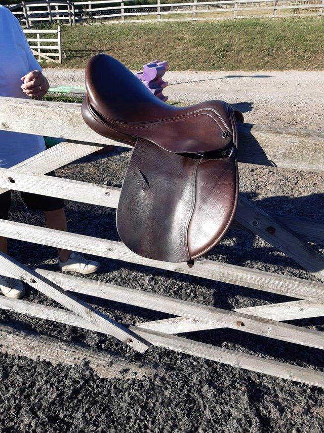Preview of the first image of GFS GP SADDLE 16” (ONLY RIDDEN IN AN HANDFUL IF TIMES).