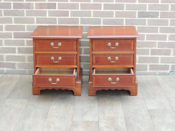 Image 2 of Heavy duty Bedside Tables with Metal Runners (UK Delivery)