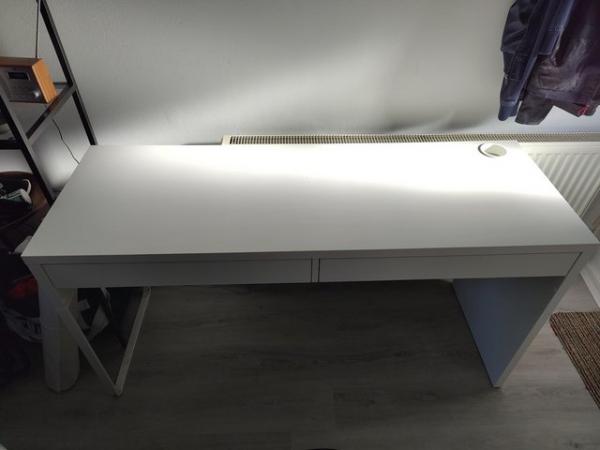 Image 1 of IKEA office desk with drawers.