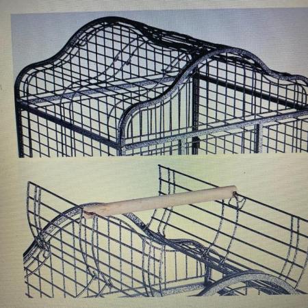 Image 3 of Large parrot cage with opening top