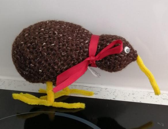 Image 12 of A Small Knitted Kiwi Soft Toy from New Zealand.