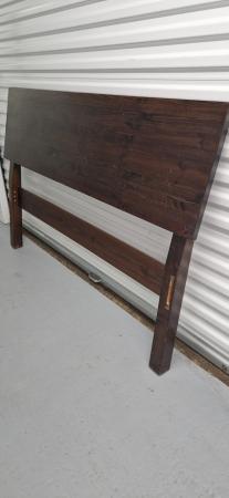 Image 4 of Warren Evans dark wooden king size bed frame