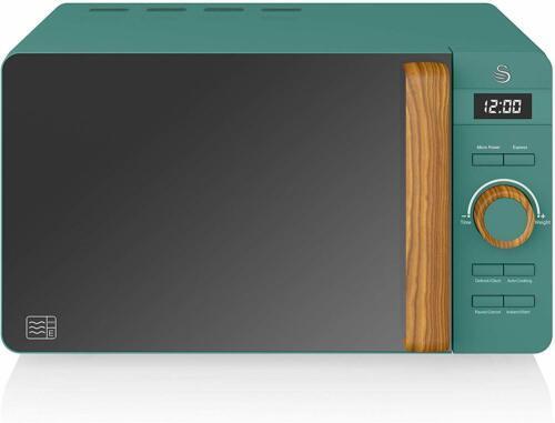 Preview of the first image of SWAN FUNKY RETRO MICROWAVE -GREEN 800WATTS-20L-FAB-WOW**.