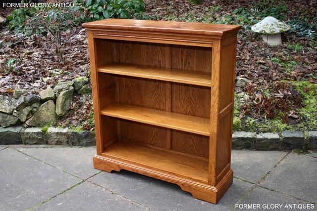 Image 82 of AN OLD CHARM VINTAGE OAK OPEN BOOKCASE CD DVD CABINET STAND