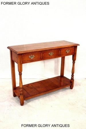 Image 43 of SOLID OAK HALL LAMP PHONE TABLE SIDEBOARD DRESSER BASE STAND