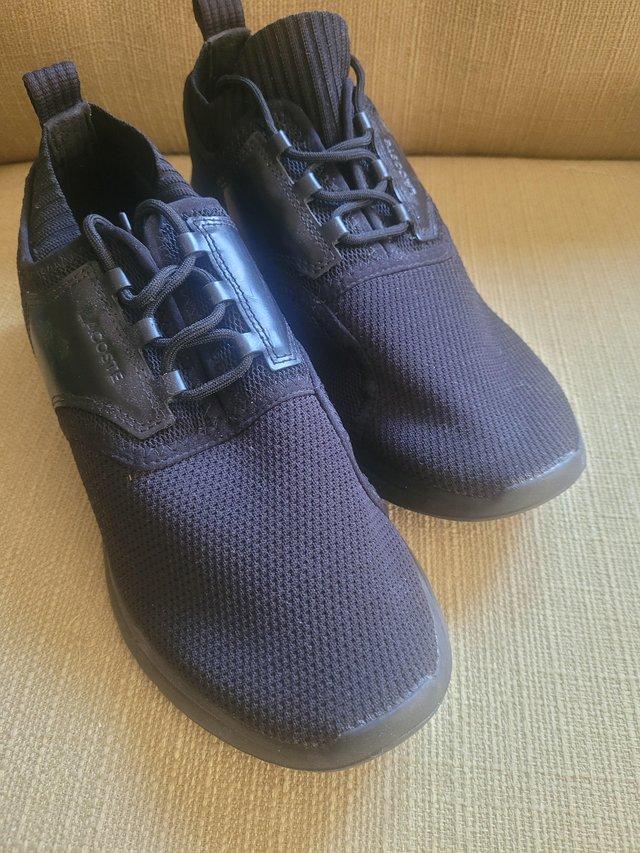 Preview of the first image of Lacoste mens trainers size 10.