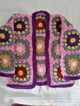 Image 1 of Hand crocheted cardigan