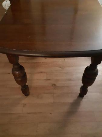 Image 3 of Antique dining table extendable