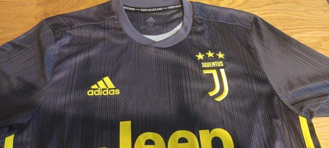 Image 2 of Mens ADIDAS dark grey Juventus top