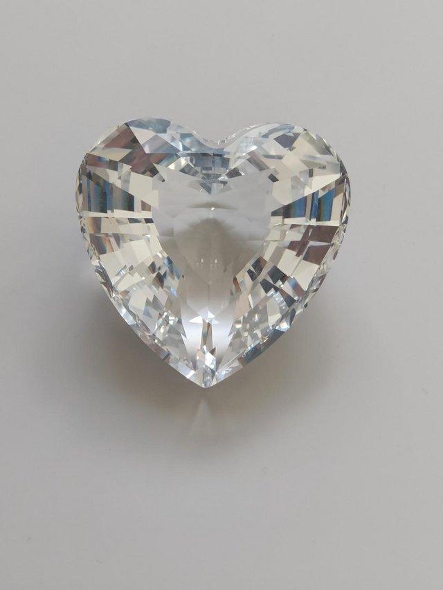 Preview of the first image of Swarovski Clear Crystal Heart.