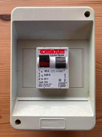 Image 1 of Contactum RCD 40A 30ma A4003/2 Double Pole Boxed Consumer Un