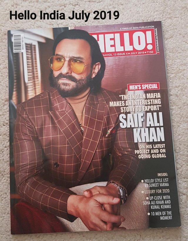 Preview of the first image of Hello! India July 2019 - Saif Ali Khan.