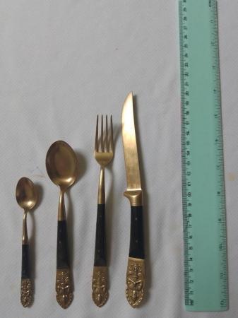 Image 3 of Cutlery Buddha Brass Vintage Made Hong Kong 24