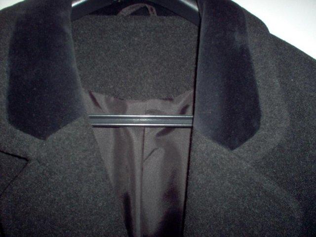 Preview of the first image of Ladies Vintage Charcoal Grey Overcoat..
