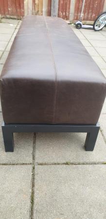 Image 4 of Designer settee/ couch brown colour