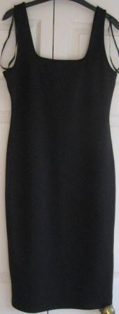 Image 1 of NEW Black straight sleeveless Dress, size 10