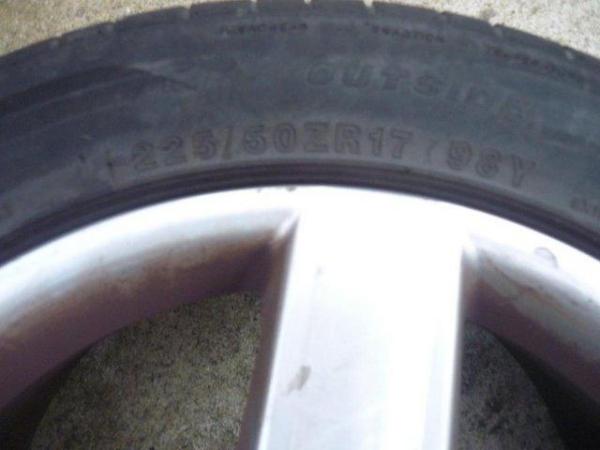 Image 2 of Audi 17" alloy wheel with good  tyre
