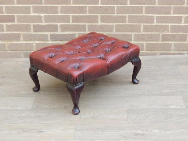 Image 15 of Vintage Chesterfield Slipper Chair with Footstool (UK Delive