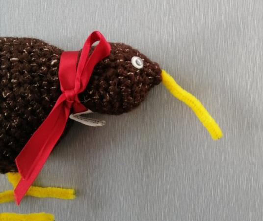 Image 3 of A Small Knitted Kiwi Soft Toy from New Zealand.