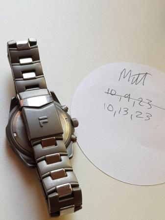 Image 2 of Mens fila titanium chronograph quartz watch
