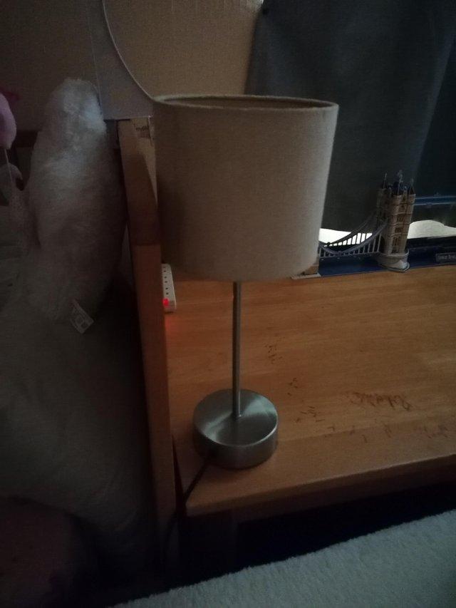 Preview of the first image of Cream touch lamp for table or desk.