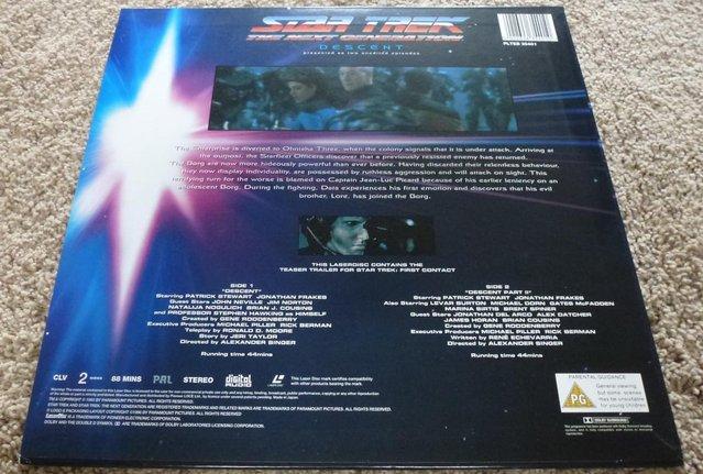 Image 3 of Star Trek: TNG, Descent. Laserdisc (1993)