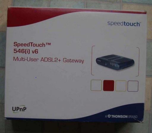 Image 1 of SpeedTouch 546(i) v6 ADSL2+ Gateway modem/hub