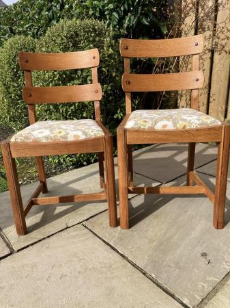 Image 3 of Set 4 Retro Vintage Dining Chairs